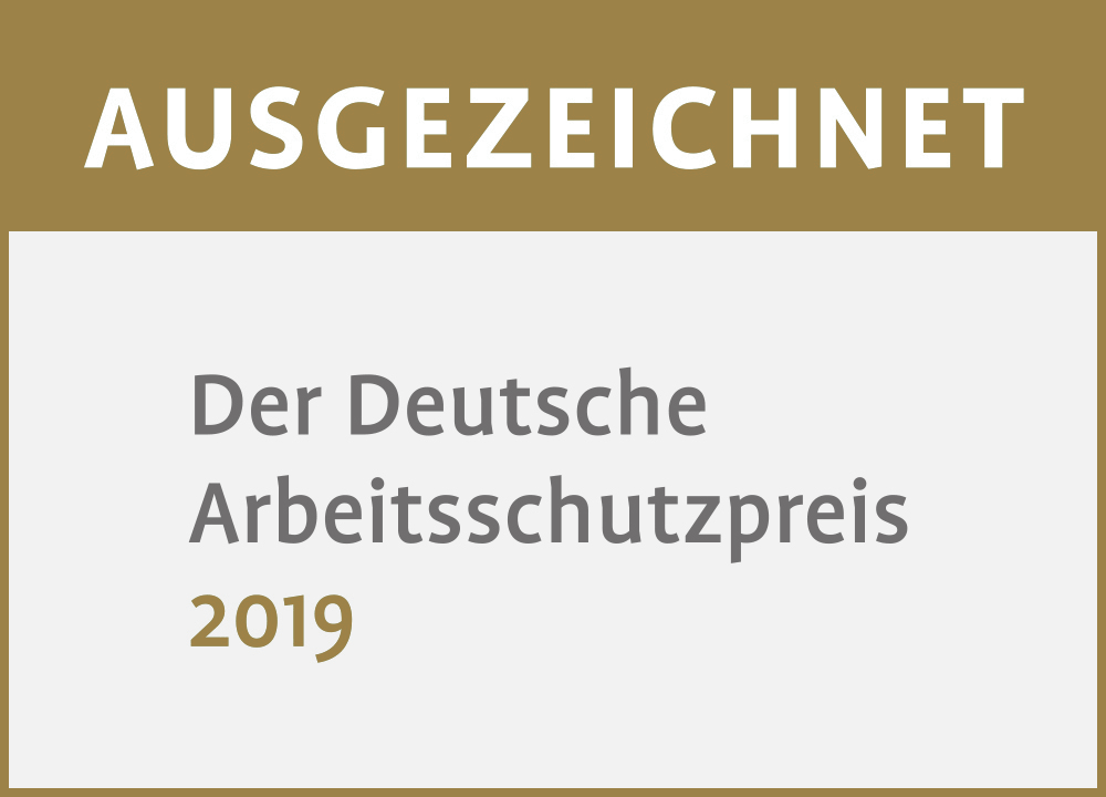 Der Deutsche Arbeitsschutzpreis 2019 gold